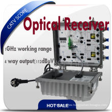 Outdoor Smart CATV 4 Way Fibre Optic Receiver